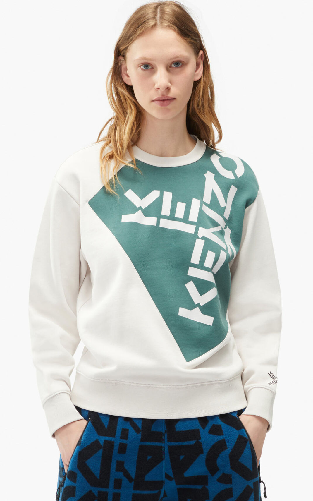 Kenzo Sport Big X Sudadera Mujer Gris | 0245986-ZR